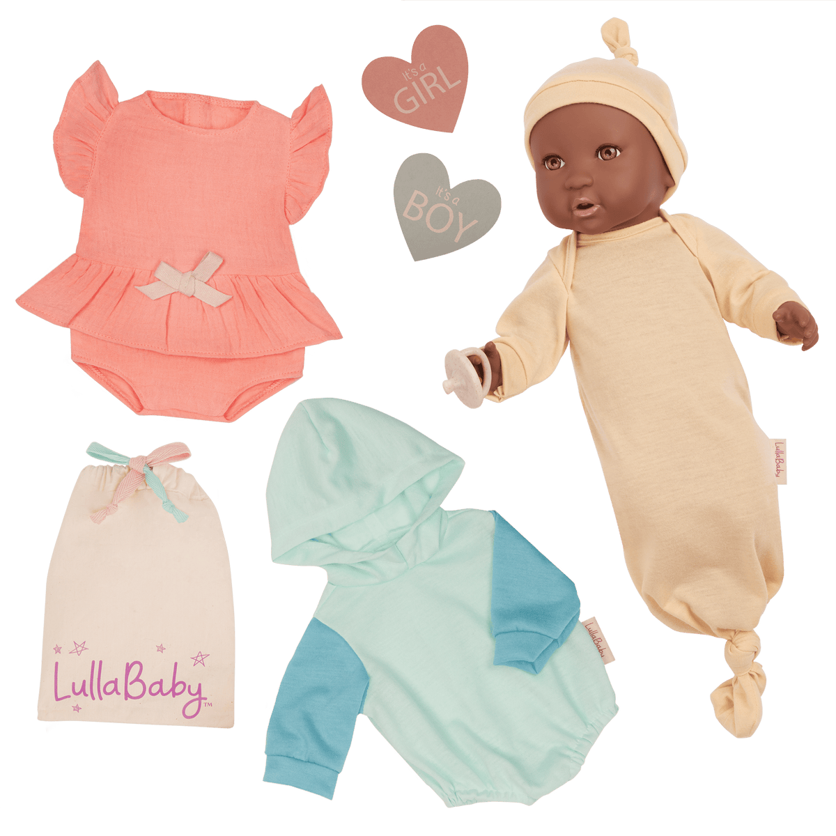 Gender Reveal Baby Doll